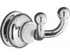 Kohler Fairfax K-12153-CW Polished Chrome/White Escutcheons Double Robe Hook