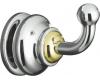 Kohler Fairfax K-12156-CB Brushed Nickel/Polished Brass Robe Hook