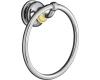 Kohler Fairfax K-12165-CB Brushed Nickel/Polished Brass Towel Ring