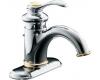 Kohler Fairfax K-12181-CB Polished Chrome/Polished Brass Single Control Centerset Bath Faucet with Lever Handles