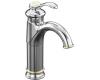 Kohler Fairfax K-12183-CB Brushed Nickel/Polished Brass Single Control Centerset Bath Faucet with Touch Activated Drain