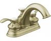 Kohler Fairfax K-12266-4-BV Brushed Bronze 4" Centerset Bath Faucet with Lever Handles