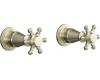 Kohler Antique K-124-3-PB Polished Brass Six-Prong Handles