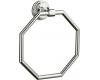 Kohler Pinstripe K-13112-CP Polished Chrome Towel Ring