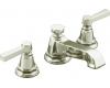 Kohler Pinstripe K-13132-4A-SN Polsihed Nickel 8-16" Widespread Bath Faucet with Lever Handles & Pop-Up