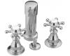 Kohler Antique K-142-3-BN Brushed Nickel Bidet Faucet with Six-Prong Handles