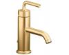 Kohler Purist K-14402-4A-BV Brushed Bronze Single Control Bath Faucet with Straight Lever Handle