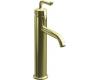 Kohler Purist K-14404-4-AF French Gold Single Control Bath Faucet with Sculpted Lever Handle