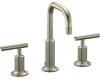 Kohler Purist K-14406-4-BN Brushed Nickel 8-16" Widespread Bath Faucet with Gooseneck Spout & Lever Handles