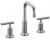 Kohler Purist K-14406-4-G Brushed Chrome 8-16" Widespread Bath Faucet with Gooseneck Spout & Lever Handles