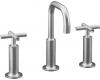 Kohler Purist K-14407-3-G Brushed Chrome 8-16" Widespread Bath Faucet with Gooseneck Spout & Tall Cross Handles