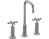 Kohler Purist K-14408-3-G Brushed Chrome 8-16" Widespread Bath Faucet with Gooseneck Spout & Cross Handles