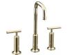 Kohler Purist K-14408-4-SN Polished Nickel 8-16" Widespread Bath Faucet with Gooseneck Spout & Lever Handles