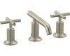 Kohler Purist K-14410-3-BN Brushed Nickel 8-16" Widespread Bath Faucet with Cross Handles