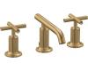 Kohler Purist K-14410-3-BV Brushed Bronze 8-16" Widespread Bath Faucet with Cross Handles