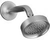 Kohler Purist K-14418-G Brushed Chrome Single Function Showerhead, Arm and Flange