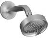 Kohler Purist K-14418-G Brushed Chrome Single Function Showerhead, Arm and Flange