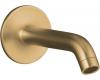 Kohler Purist K-14426-BV Brushed Bronze Wall Mount Non-Diverter Bath Spout