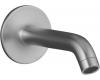 Kohler Purist K-14426-G Brushed Chrome Wall Mount Non-Diverter Bath Spout