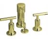 Kohler Purist K-14431-4-AF French Gold Bidet Faucet with Lever Handles