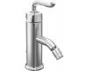 Kohler Purist K-14434-4-CP Polished Chrome Single Control Bidet Faucet with Sculpted Lever Handle