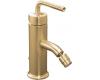 Kohler Purist K-14434-4A-BV Brushed Bronze Single Control Bidet Faucet with Straight Lever Handle