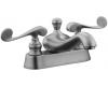 Kohler Revival K-16100-4-G Brushed Chrome 4" Centerset Bath Faucet with Scroll Lever Handles