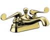 Kohler Revival K-16100-4-PB Polished Brass 4" Centerset Bath Faucet with Scroll Lever Handles