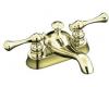 Kohler Revival K-16100-4A-AF French Gold 4" Centerset Bath Faucet with Traditional Lever Handles