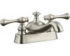 Kohler Revival K-16100-4A-BN Brushed Nickel 4" Centerset Bath Faucet with Traditional Lever Handles