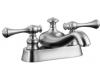 Kohler Revival K-16100-4A-G Brushed Chrome 4" Centerset Bath Faucet with Traditional Lever Handles