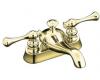 Kohler Revival K-16100-4A-PB Polished Brass 4" Centerset Bath Faucet with Traditional Lever Handles