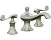 Kohler Revival K-16102-4-BN Brushed Nickel 8-16" Widespread Bath Faucet with Scroll Lever Handles