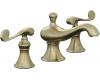 Kohler Revival K-16102-4-BV Brushed Bronze 8-16" Widespread Bath Faucet with Scroll Lever Handles