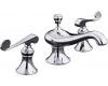 Kohler Revival K-16102-4-CP Polished Chrome 8-16" Widespread Bath Faucet with Scroll Lever Handles