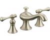 Kohler Revival K-16102-4A-BN Brushed Nickel 8-16" Widespread Bath Faucet with Traditional Lever Handles