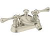 Kohler Revival K-16131-4A-BN Brushed Nickel Bidet Faucet with Traditional Lever Handles