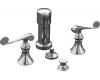 Kohler Revival K-16132-4-CP Polished Chrome Bidet Faucet with Scroll Lever Handles