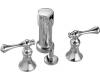 Kohler Revival K-16132-4A-CP Polished Chrome Bidet Faucet with Traditional Lever Handles