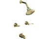 Kohler Revival K-16213-4-AF French Gold Tub & Shower Trim with Scroll Lever Handles