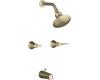 Kohler Revival K-16213-4-BV Brushed Bronze Tub & Shower Trim with Scroll Lever Handles