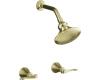 Kohler Revival K-16214-4-AF French Gold Shower Trim with Scroll Lever Handles