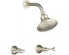 Kohler Revival K-16214-4A-BN Brushed Nickel Shower Trim with Traditional Lever Handles