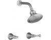 Kohler Revival K-16214-4A-G Brushed Chrome Shower Trim with Traditional Lever Handles