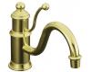 Kohler K-168-PB Antique Vibrant Polished Brass Lever-Handle Faucet