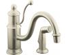 Kohler K-169-BN Antique Vibrant Brushed Lever-Handle Nickel Faucet