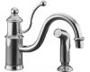 Kohler K-169-CP Antique Polished Chrome Lever-Handle Faucet