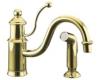 Kohler K-169-PB Antique Vibrant Polished Brass Lever-Handle Faucet
