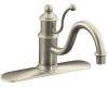 Kohler K-170-BN Antique Vibrant Brushed Nickel Lever-Handle Faucet