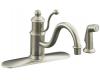 Kohler K-171-BN Antique Vibrant Brushed Nickel Lever-Handle Faucet